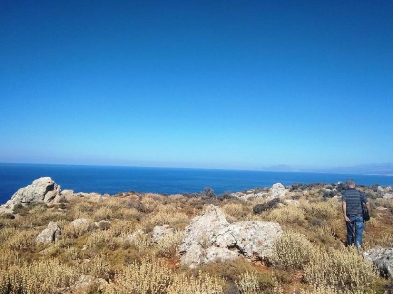 Kokkino Chorio Riesiges Grundstück am Meer mit Panoramablick Grundstück kaufen